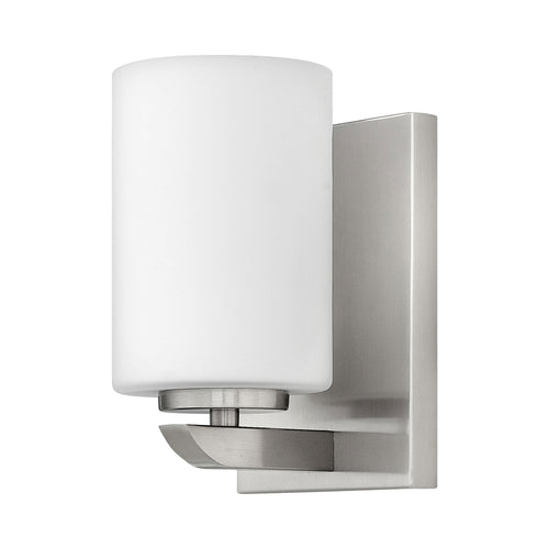 Kyra Bath Wall Light in Brushed Nickel.