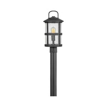 Load image into Gallery viewer, Lakehouse Outside Area Post Light in Black.
