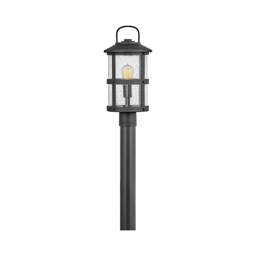 Lakehouse Outside Area Post Light in Black.