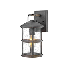 Load image into Gallery viewer, Lakehouse Outside Area Wall Light in Small/Aged Zinc.
