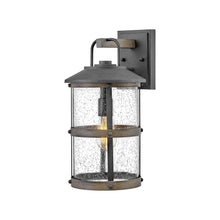 Load image into Gallery viewer, Lakehouse Outside Area Wall Light in Medium/Aged Zinc.
