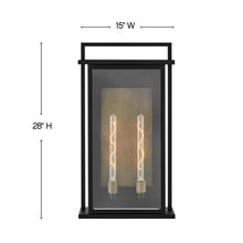 Load image into Gallery viewer, Langston Outdoor Wall Light - line drawing.
