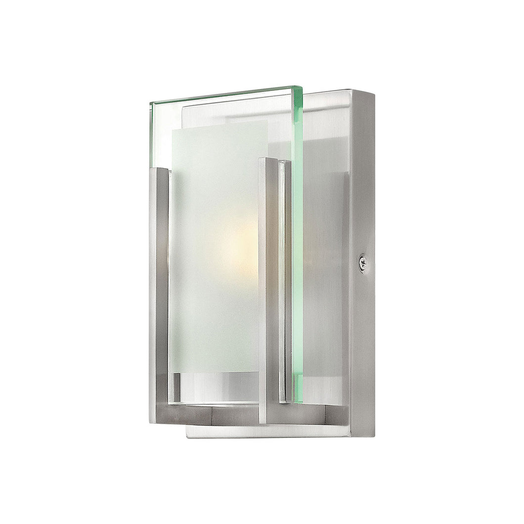 Latitude Bath Wall Light in Brushed Nickel (1-Light).