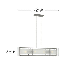 Load image into Gallery viewer, Latitude Linear Pendant Lightin in line drawing.
