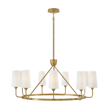 Load image into Gallery viewer, Lewis Pendant Light in Heritage Brass (Large).
