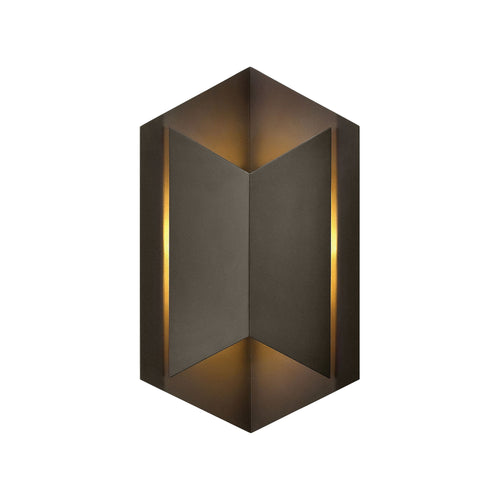 Lex Outside Area Led Wall Light in Bronze.