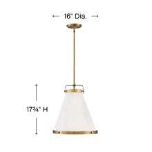Load image into Gallery viewer, Lexi Pendant Lightin in line drawing.
