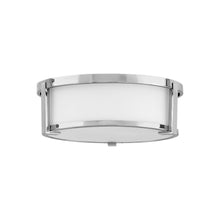 Load image into Gallery viewer, Lowell Flush Mount Ceiling Light in Chrome/Etched Opal (13.25-Inch).

