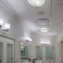 Load image into Gallery viewer, Lowell Flush Mount Ceiling Light in bathroom.
