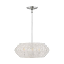 Load image into Gallery viewer, Luca Drum Pendant Light in Polished Chrome (3-Light).
