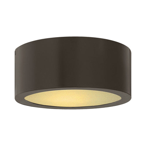 Luna Led Flush Mount Ceiling Light in Bronze.