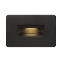 Load image into Gallery viewer, Luna Led Step Light in Horizontal/Satin Black.
