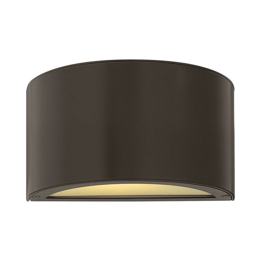 Luna Outside Area Led Wall Light in Bronze.