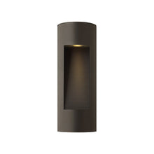 Load image into Gallery viewer, Luna Tall Outside Area Wall Light in Bronze.

