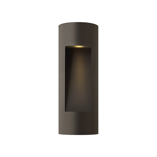 Luna Tall Outside Area Wall Light in Bronze.