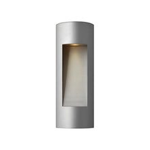 Load image into Gallery viewer, Luna Tall Outside Area Wall Light in Cylinder/Medium/Titanium.
