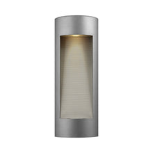 Load image into Gallery viewer, Luna Tall Outside Area Wall Light in Cylinder/Large/Titanium.

