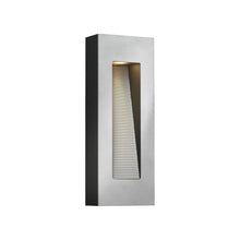 Load image into Gallery viewer, Luna Tall Outside Area Wall Light in Rectangular/Medium/Titanium.
