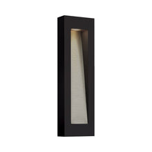 Load image into Gallery viewer, Luna Tall Outside Area Wall Light in Rectangular/Large/Satin Black.
