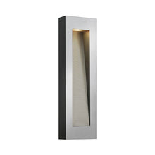 Load image into Gallery viewer, Luna Tall Outside Area Wall Light in Rectangular/Large/Titanium.
