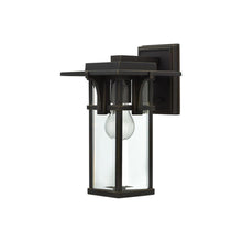 Load image into Gallery viewer, Manhatten Outside Area Wall Light in Clear Beveled/incandescent (Small).
