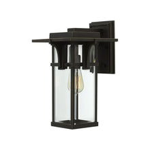 Load image into Gallery viewer, Manhatten Outside Area Wall Light in Clear Beveled/incandescent (Medium).
