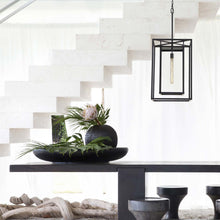 Load image into Gallery viewer, Max Outdoor LED Pendant Light in living room.
