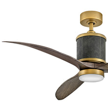 Load image into Gallery viewer, Merrick LED Ceiling Fan in Detail.
