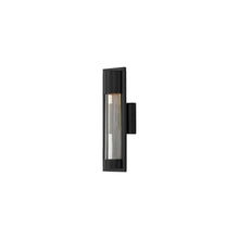 Load image into Gallery viewer, Mist Outside Area Wall Light in Small/Satin Black.
