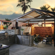 Load image into Gallery viewer, Mist Outdoor Wall Light in Outside Area.
