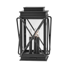 Load image into Gallery viewer, Montecito Outside Area Pier Mount Light in Museum Black.

