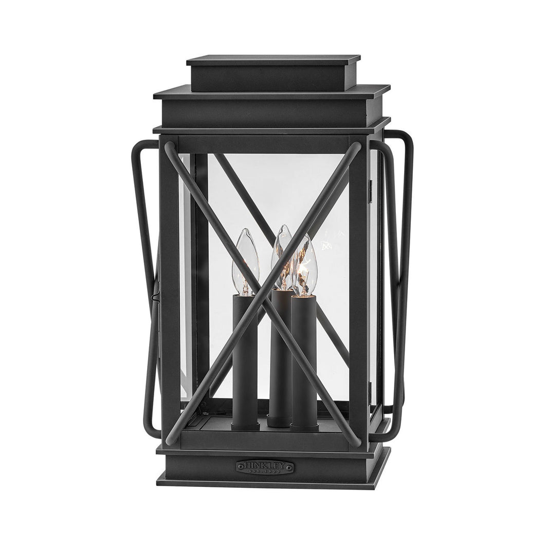 Montecito Outside Area Pier Mount Light in Museum Black.