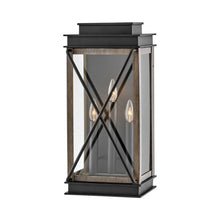 Load image into Gallery viewer, Montecito Outdoor Wall Light in Black (Large).
