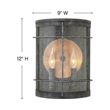 Load image into Gallery viewer, Newport Outdoor Wall Light - line drawing.
