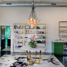 Load image into Gallery viewer, Nula Chandelier in living room.
