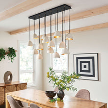 Load image into Gallery viewer, Nula Linear Pendant Light in living room.

