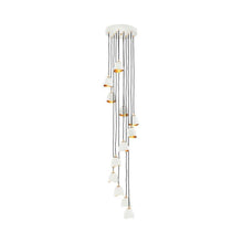 Load image into Gallery viewer, Nula Multi Point Pendant Light in Shell White.
