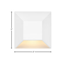 Load image into Gallery viewer, Nuvi Square LED Deck Light - line drawing..
