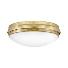 Load image into Gallery viewer, Oliver Flush Mount Ceiling Light in Bright Brass (Medium).
