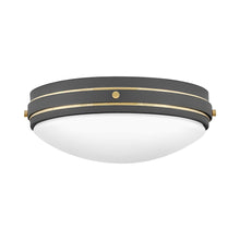 Load image into Gallery viewer, Oliver Flush Mount Ceiling Light in Dark Matte Grey (Medium).
