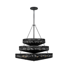 Load image into Gallery viewer, Ophelia Chandelier in Black Shade.
