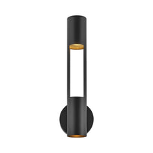 Load image into Gallery viewer, Oslo Vertical Outside Area Led Wall Light in Black.
