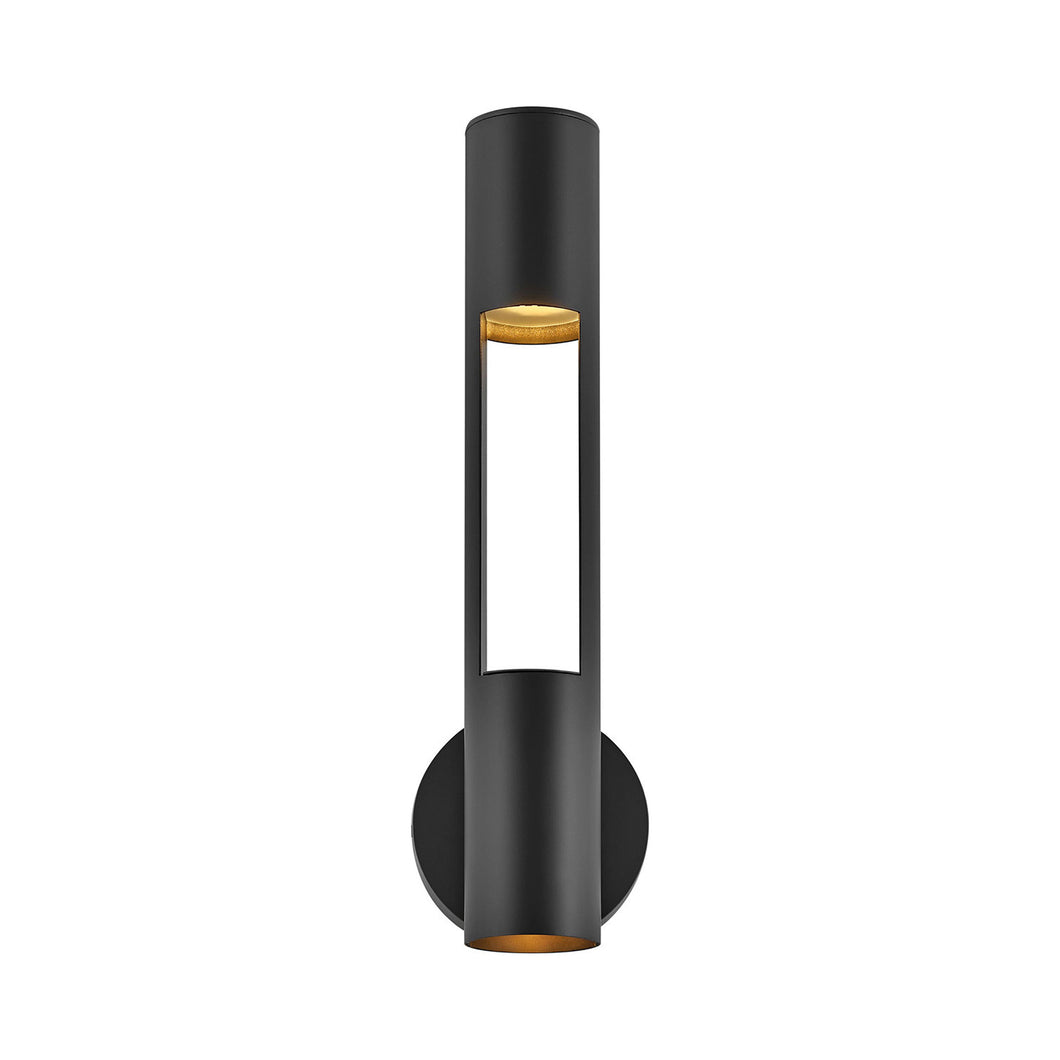 Oslo Vertical Outside Area Led Wall Light in Black.