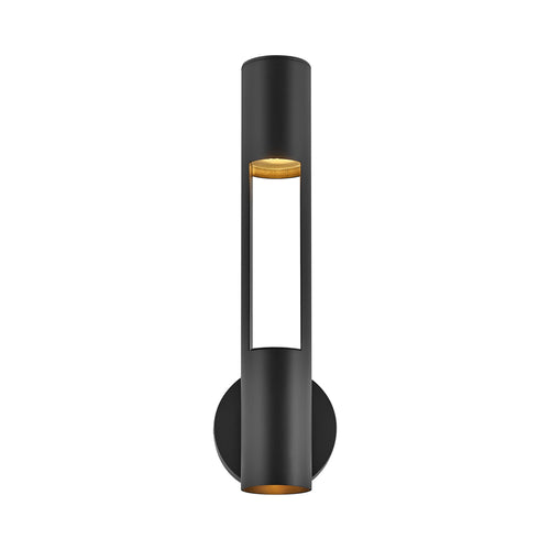 Oslo Vertical Outside Area Led Wall Light in Black.
