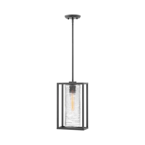 Pax Outside Area Pendant Light in Satin Black.