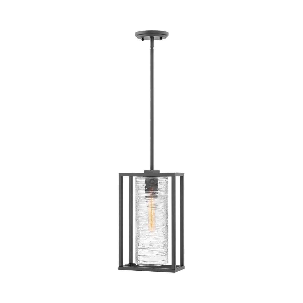 Pax Outside Area Pendant Light in Satin Black.