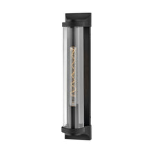 Load image into Gallery viewer, Pearson Outside Area Wall Light in Large/Textured Black.
