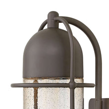 Load image into Gallery viewer, Perry Outside Area Wall Light in Detail.
