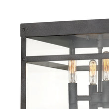 Load image into Gallery viewer, Porter Outdoor Flush Mount Ceiling Light in Detail.
