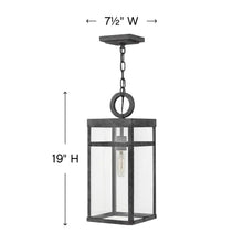 Load image into Gallery viewer, Porter Outside Area Pendant Lightin in line drawing.
